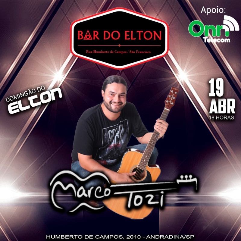 Evento bar-do-elton---domingo---1904---18h---marco-tozi