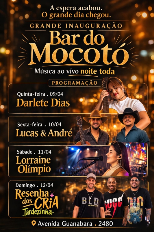 Evento bar-do-mocoto---agenda-semanal-09-a-12-de-abril---18h