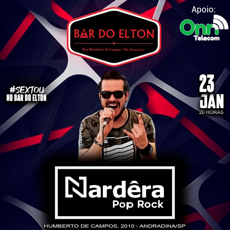 Evento bar-do-elton---sexta----2301---20h---nardera-pop-rock